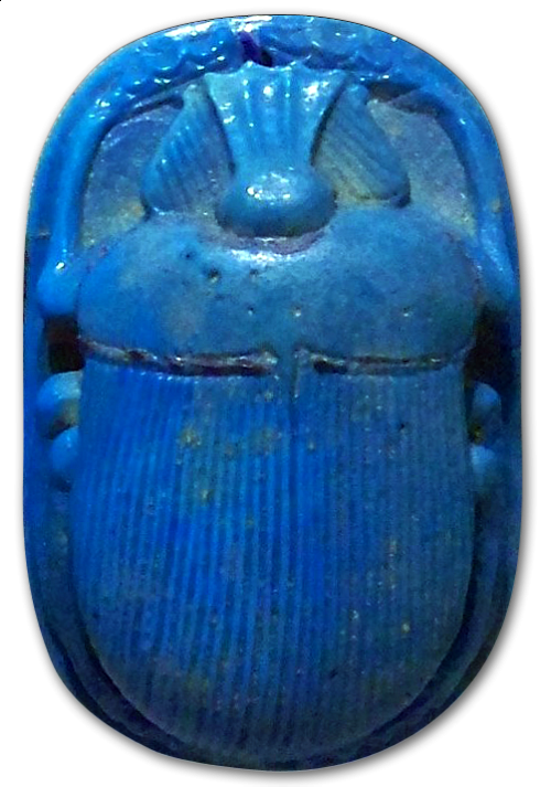 scarabée en céramique bleue scarabée en céramique bleue